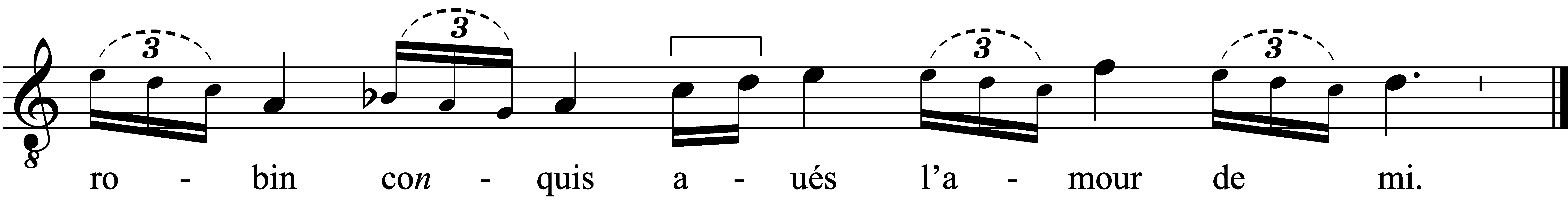 Refrain musical notation